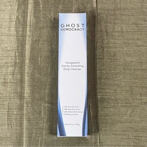Ghost Democracy Transparent Gentle Exfoliating Daily Cleanser 5oz NIB Unopened